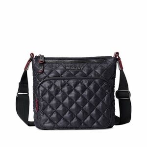 MZ Wallace Black Quilted Crossbody Bag